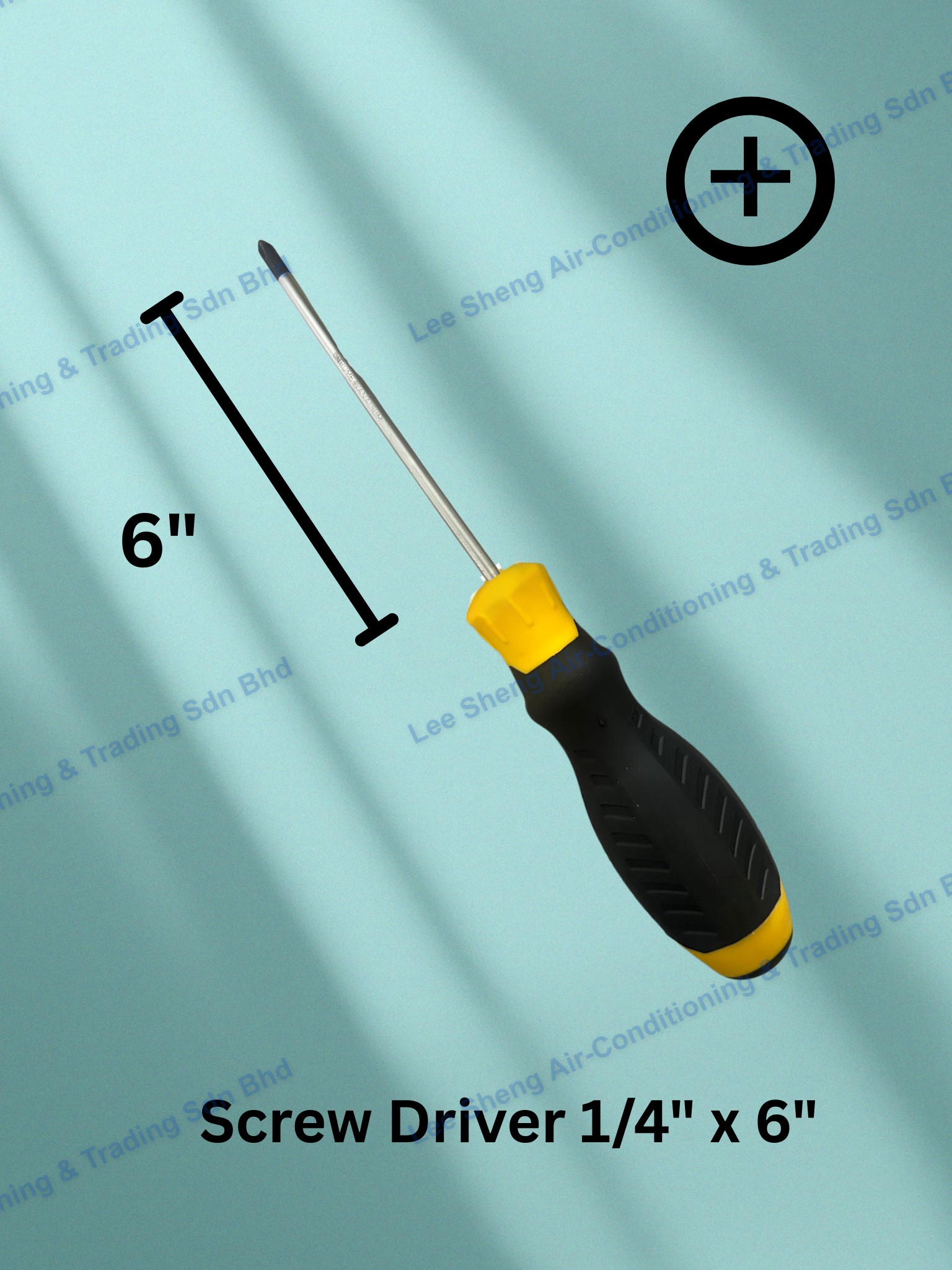 E12-Screw Driver (+) 1/4 x 6”
