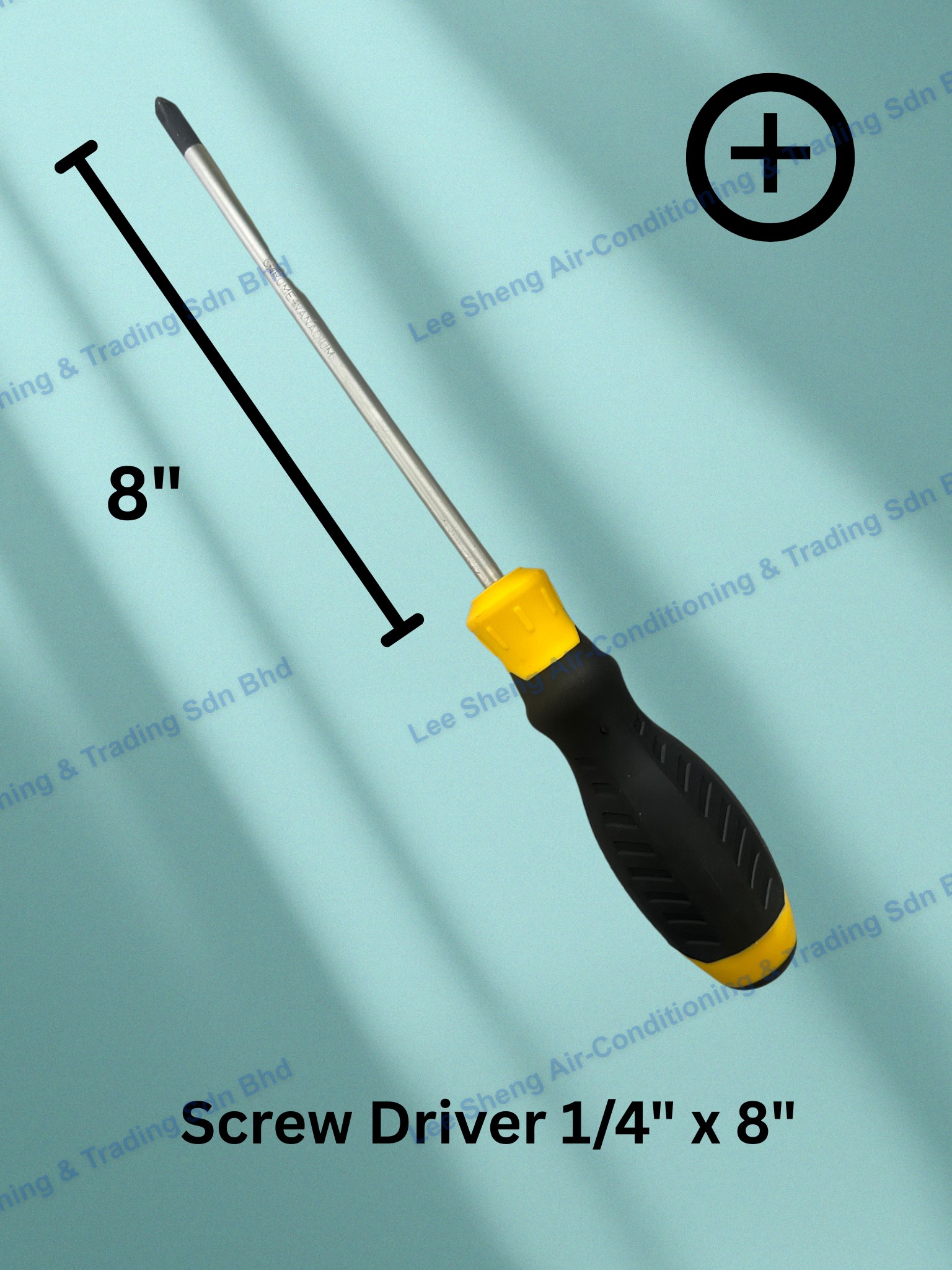 E13-Screw Driver (+) 1/4 x 8”
