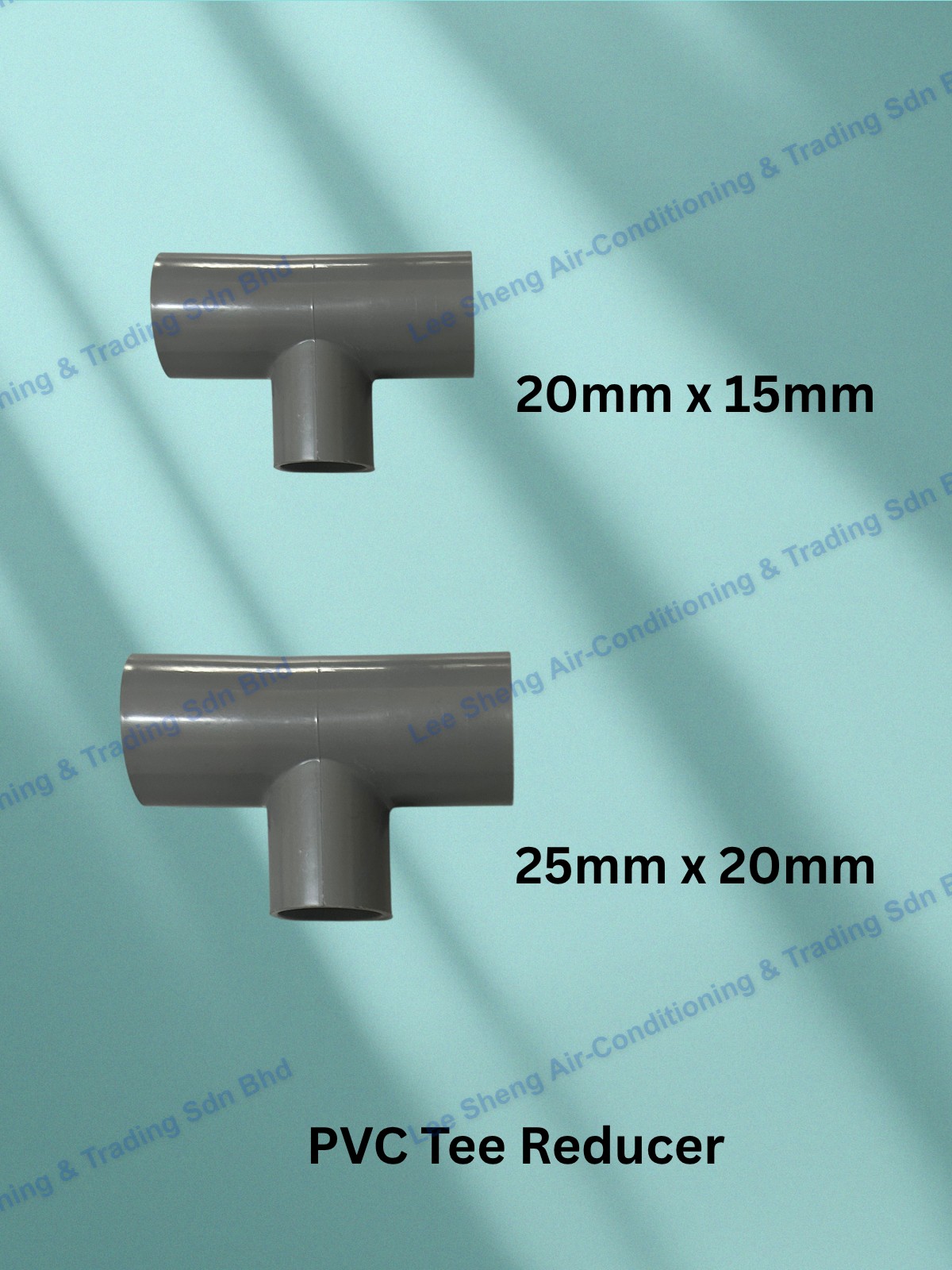 D59-1-PVC Tee Reducer 20mm x 15mm