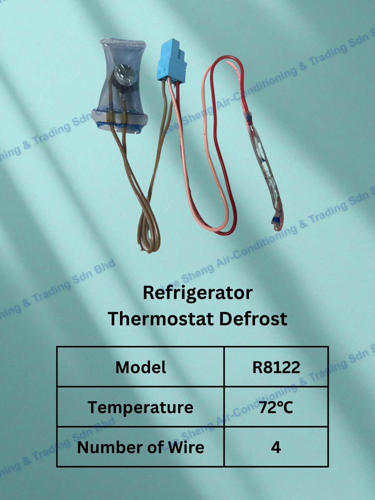 Thermostat Defrost R8122 72 °C (4 Wire + Socket)