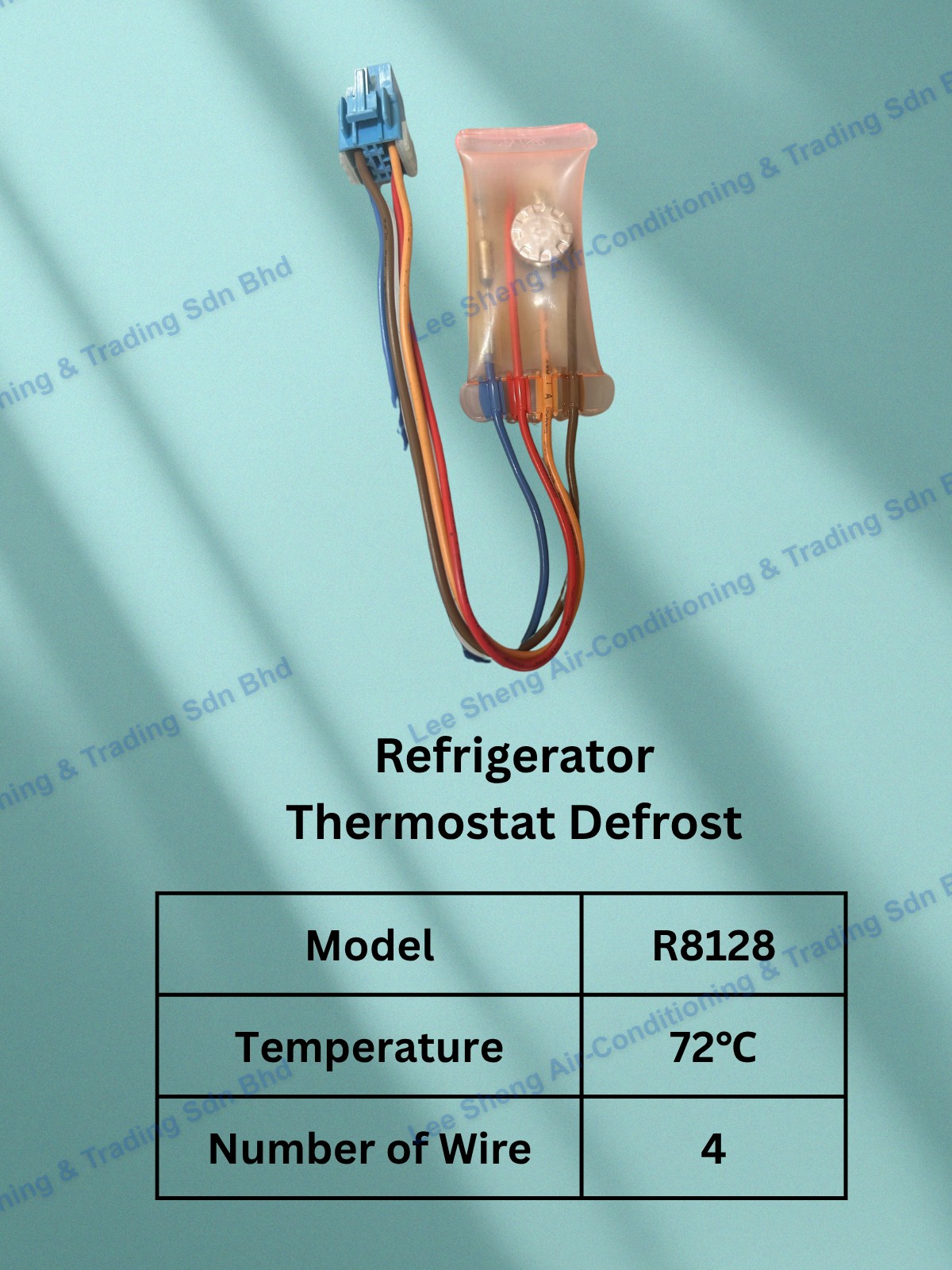 Thermostat Defrost R8128 72 °C (4 Wire + Socket)